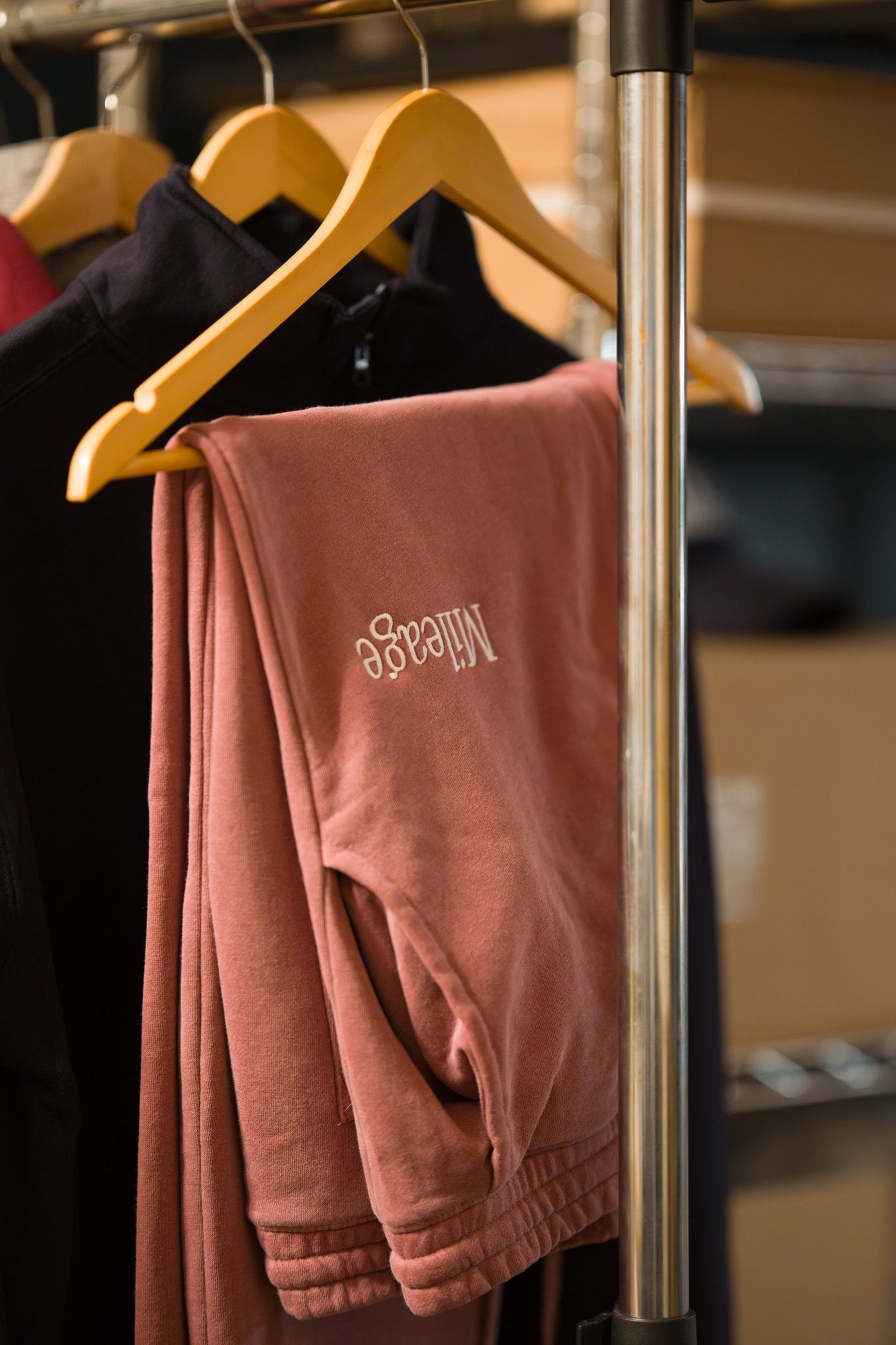 Mileage Embroidered Lounge Sweats