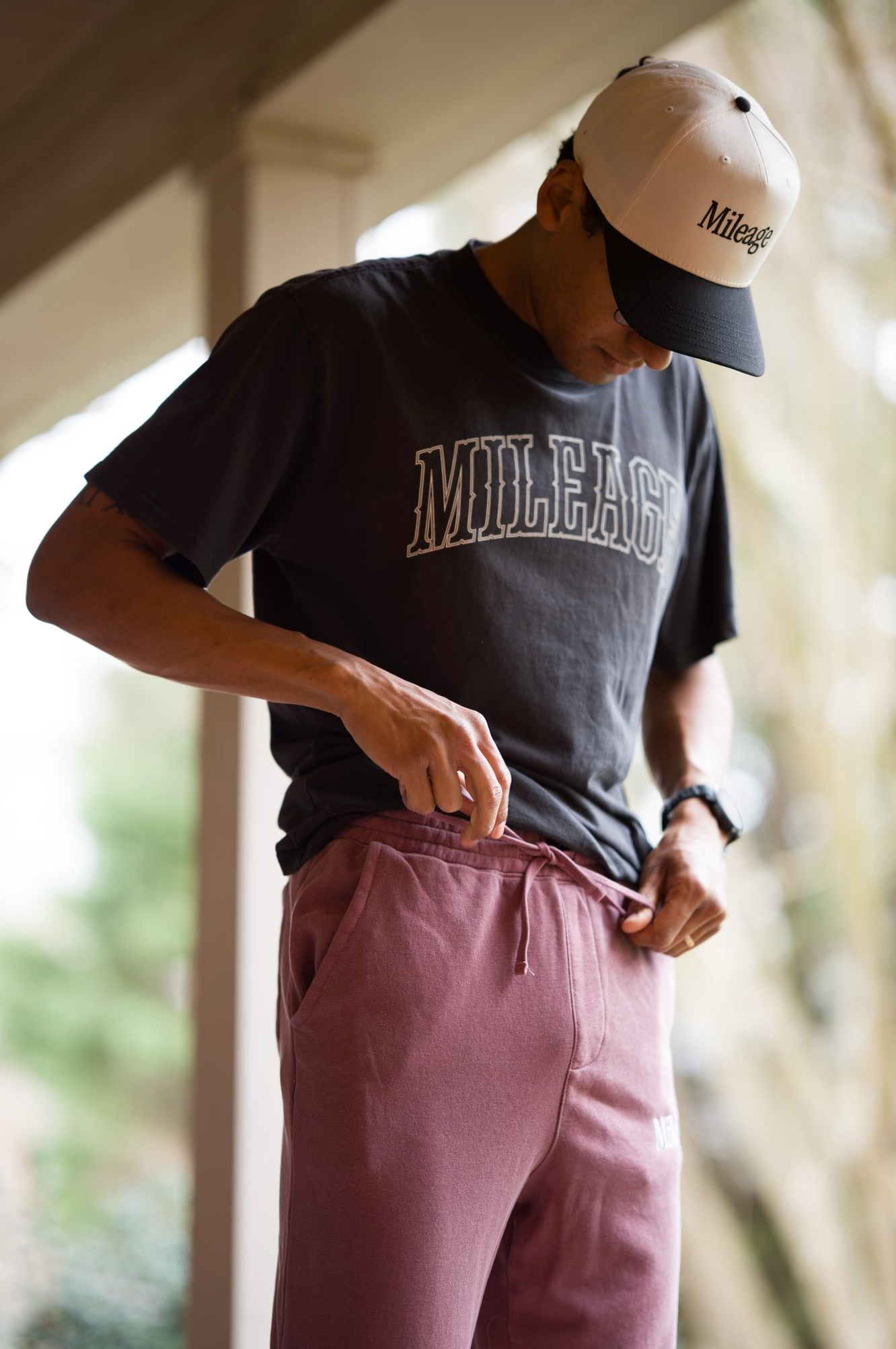 Mileage Embroidered Lounge Sweats